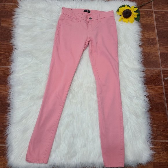 Cello Pants - Cello Jeans Womens Pink Skinny Jeans,SZ 7